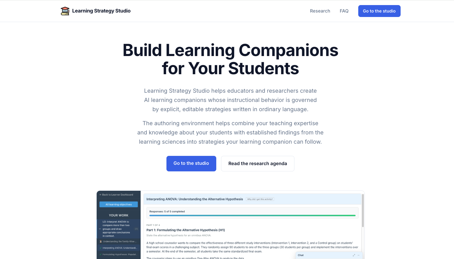 Learning Strategy Studio (LSS) screenshot 1 of 4